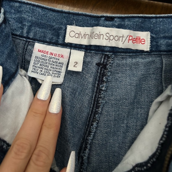 Vintage Calvin Klein Sport/Petite High Waisted Mom Jeans Size 2 Women's - Picture 3 of 5